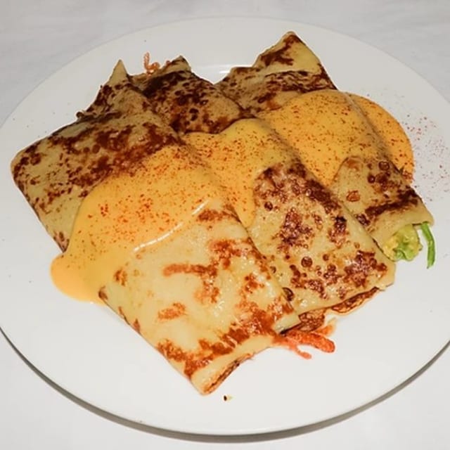 Ham & Swiss Crepes.