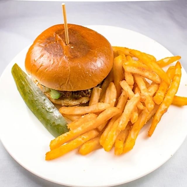 Avocado Burger Deluxe.