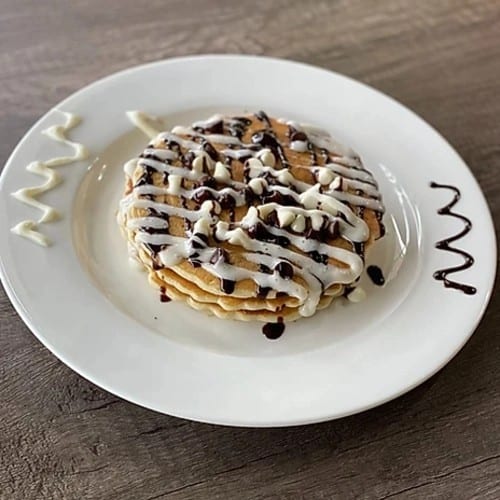 Black and White Pancakes.